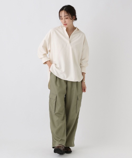 Elura（エルーラ）の「2WAYワイドカーゴパンツ/588163（カーゴパンツ・レディース・ネイビー/カーキ・LARGE/MEDIUM）」の18枚目の写真