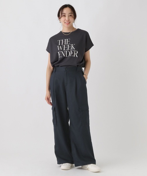 Elura（エルーラ）の「2WAYワイドカーゴパンツ/588163（カーゴパンツ・レディース・ネイビー/カーキ・LARGE/MEDIUM）」の3枚目の写真