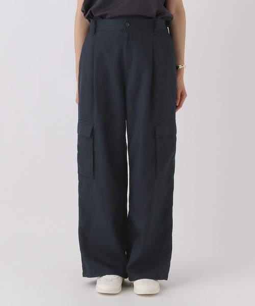 Elura（エルーラ）の「2WAYワイドカーゴパンツ/588163（カーゴパンツ・レディース・ネイビー/カーキ・LARGE/MEDIUM）」の4枚目の写真