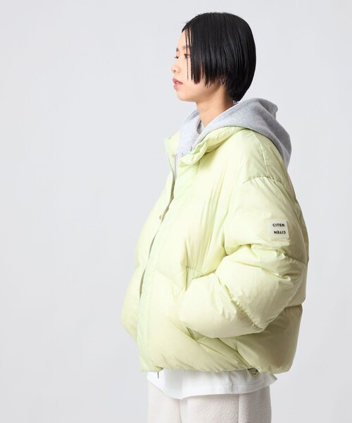 TAION（タイオン）の「【別注】＜TAION×CITEN＞シンプルダウン（ダウンジャケット/コート・レディース・オレンジ系その他/ライム/ライトグレー/ブラック・S/M）」の14枚目の写真