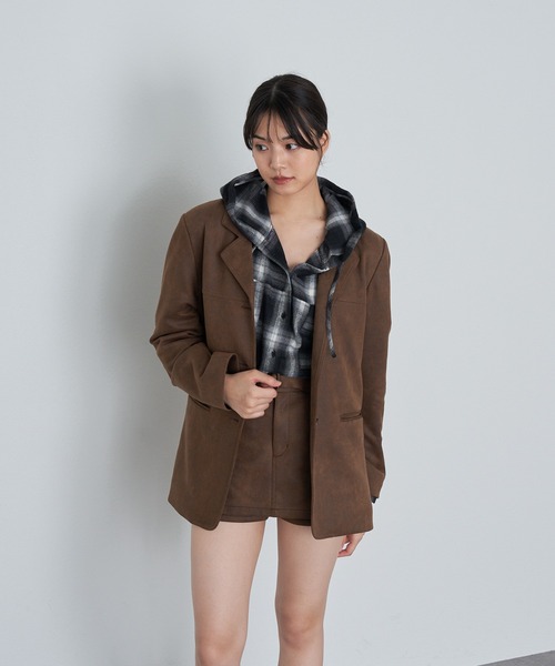 フェイクスエードジャケット フェイクスエードジャケット（その他アウター）｜RAY CASSIN