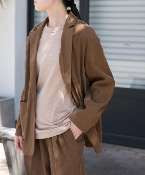 FORK&SPOON（フォークアンドスプーン）の「FORK&SPOON　スエードライクジャケット（その他アウター・レディース・ブラック系その他/ベージュ系その他・1）」の13枚目の写真