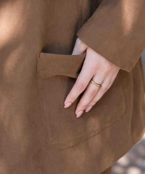 新品　collab スエードライクオーバージャケット　Sサイズ collab スエードライクオーバージャケット