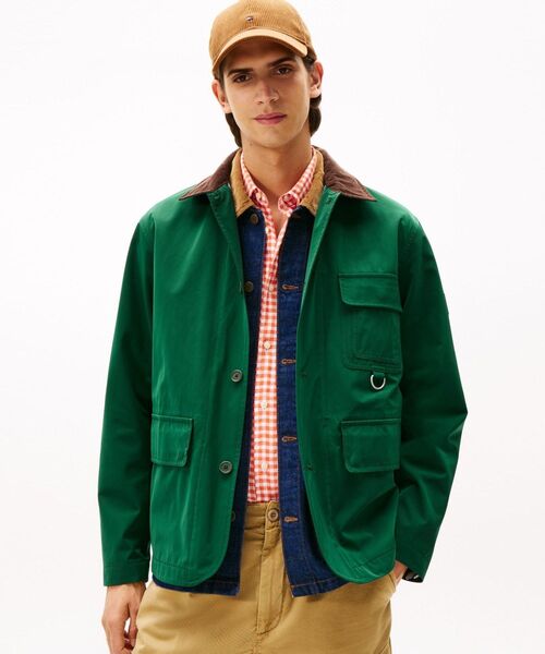 TOMMY HILFIGER(トミーヒルフィガー)の「ウェットウェザーバーンジャケット(ブルゾン・メンズ・グリーン・MEDIUM/LARGE/X-LARGE)」の1枚目の写真