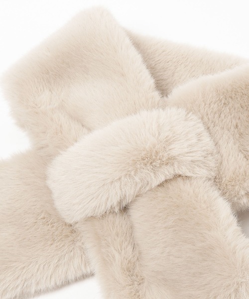 LOWRYS FARM(ローリーズファーム)の「サシコミFファーティペット 579637(ネックウォーマー/スヌード・レディース・ブラック/アイボリー/その他/レオパード・FREE)」の6枚目の写真