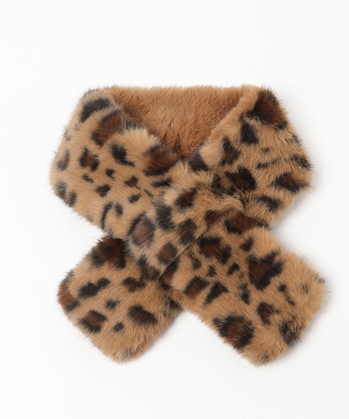 LOWRYS FARM(ローリーズファーム)の「サシコミFファーティペット 579637(ネックウォーマー/スヌード・レディース・ブラック/アイボリー/その他/レオパード・FREE)」の22枚目の写真