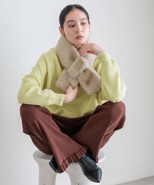 TRESOR トレゾア FOXファー　ティペット　ネックウォーマー 楽天市場】ファー ネックウォーマー ティペット レディース 付け