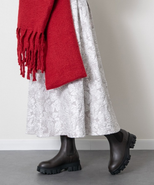 PARADIS COULEUR（パラディクルール）の「【PARADIS COULEUR】防滑トラックソール撥水サイドゴアブーツ(353037)（ブーツ・レディース・ブラック/ダークブラウン・24.5/24/23.5/23/22.5）」の6枚目の写真