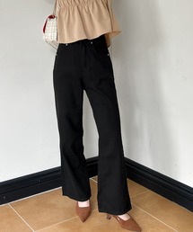 by muni:r（バイ ムニール）の「【着用動画あり・身長別・2サイズ展開】セミワイドフィット コットンパンツ（チノパンツ）」