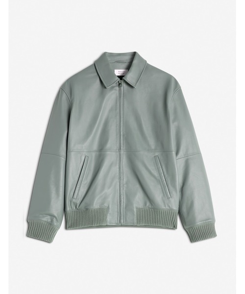 ZIPPED LEATHER BLOUSON