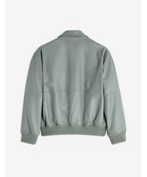 ZIPPED LEATHER BLOUSON