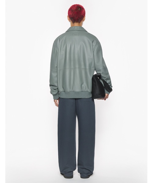 ZIPPED LEATHER BLOUSON