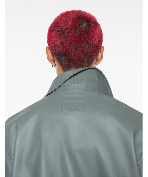 ZIPPED LEATHER BLOUSON