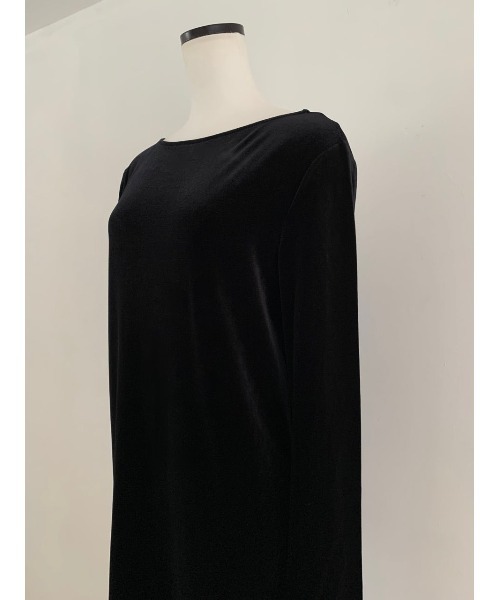 セール】back ribbon velour dress（ドレス）｜miies miim