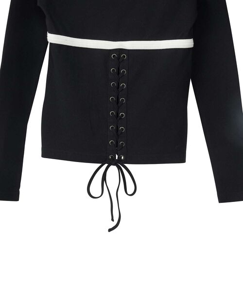 BUNNY GIRLレースアップ チビTシャツ（Tシャツ/カットソー）｜HYSTERIC