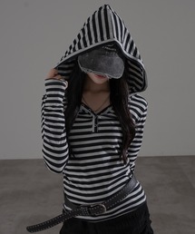 apres jour mignon | フード付きヘンリープルオーバー(Tシャツ/カットソー)