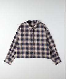 HONEYSUCKLE ROSE(ハニーサックルローズ)【レディース】チェックショートシャツ (お手入れ楽/トレンド）