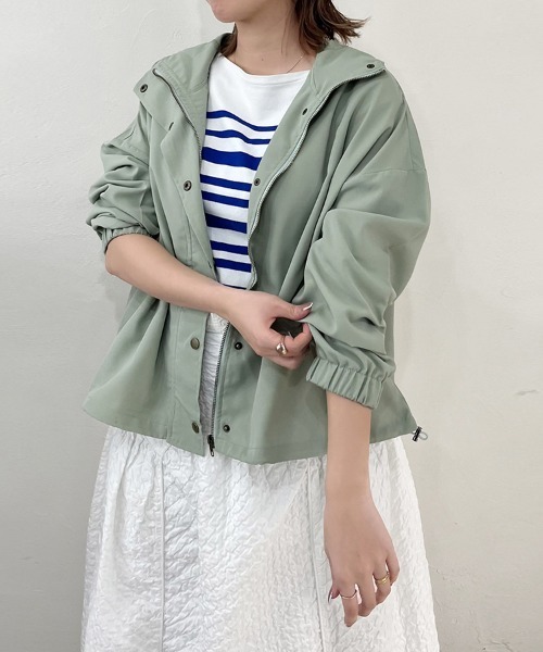ReRe(リリ)の「フード付きマウンテンパーカー(マウンテンパーカー・レディース・カーキ/ブラック/グレー・FREE)」の15枚目の写真