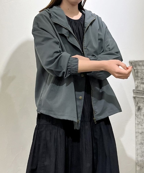 ReRe(リリ)の「フード付きマウンテンパーカー(マウンテンパーカー・レディース・カーキ/ブラック/グレー・FREE)」の18枚目の写真
