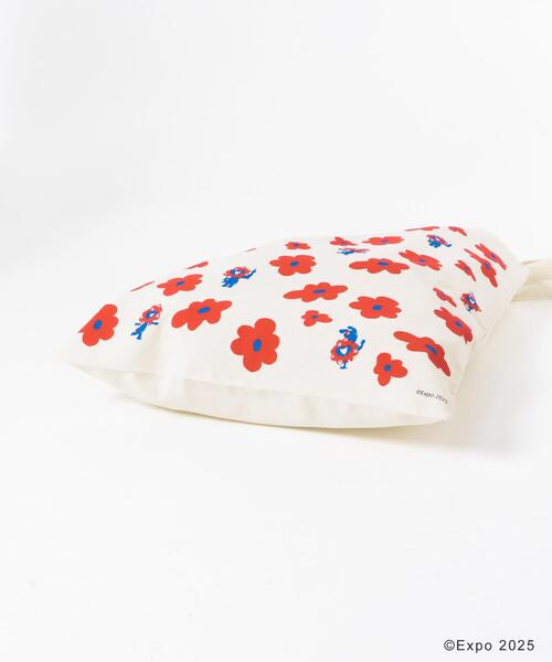 THE GOODLAND MARKET（ザグッドランドマーケット）の「EXPO2025 TOTE-FLOWER（トートバッグ・レディース・オフホワイト/グレー・ONE）」の13枚目の写真