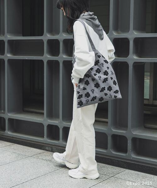 THE GOODLAND MARKET（ザグッドランドマーケット）の「EXPO2025 TOTE-FLOWER（トートバッグ・レディース・オフホワイト/グレー・ONE）」の9枚目の写真