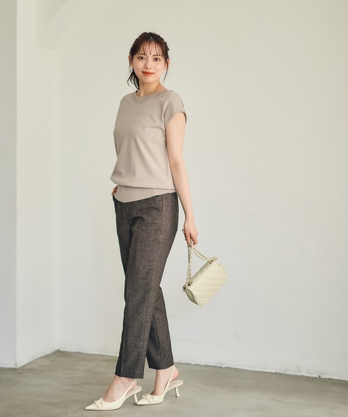 12Twelve Agenda(トゥエルブ アジェンダ)の「マシーンウォッシャブルテーパードパンツ(その他パンツ・レディース・ネイビー/ブラウン・M/S)」の12枚目の写真