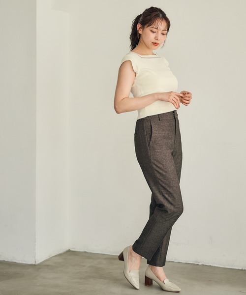 12Twelve Agenda(トゥエルブ アジェンダ)の「マシーンウォッシャブルテーパードパンツ(その他パンツ・レディース・ネイビー/ブラウン・M/S)」の14枚目の写真