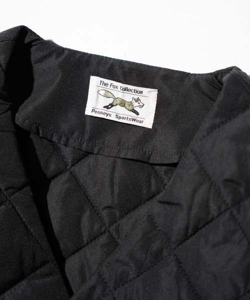 PENNEYS（ぺニーズ）の「PENNEY'S ぺニーズ / THE FOX STANDARD QUILT V CARDIGAN（ナイロンジャケット・メンズ・ブラック/グレー/ネイビー/ブラウン・LARGE/MEDIUM）」の12枚目の写真