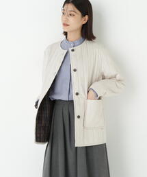 human womanコート 極美品 2023年 ヒューマンウーマン ノーカラー ヒューマンウーマン human woman ◇ノーカラースプリングコート