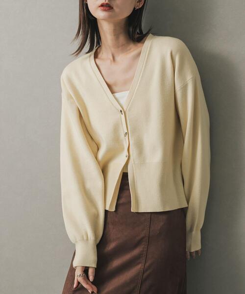 セール】ニュアンスボタンVネックカーディガン（カーディガン/ボレロ