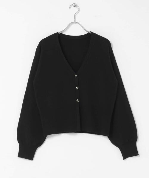 SENSE OF PLACE by URBAN RESEARCH（センスオブプレイスバイアーバンリサーチ）の「ニュアンスボタンVネックカーディガン（カーディガン/ボレロ・レディース・レッド/ブラック/アイボリー・ONE）」の13枚目の写真