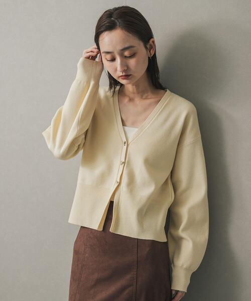 SENSE OF PLACE by URBAN RESEARCH（センスオブプレイスバイアーバンリサーチ）の「ニュアンスボタンVネックカーディガン（カーディガン/ボレロ・レディース・レッド/ブラック/アイボリー・ONE）」の16枚目の写真