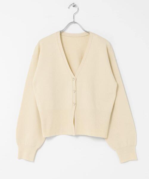 SENSE OF PLACE by URBAN RESEARCH（センスオブプレイスバイアーバンリサーチ）の「ニュアンスボタンVネックカーディガン（カーディガン/ボレロ・レディース・レッド/ブラック/アイボリー・ONE）」の19枚目の写真