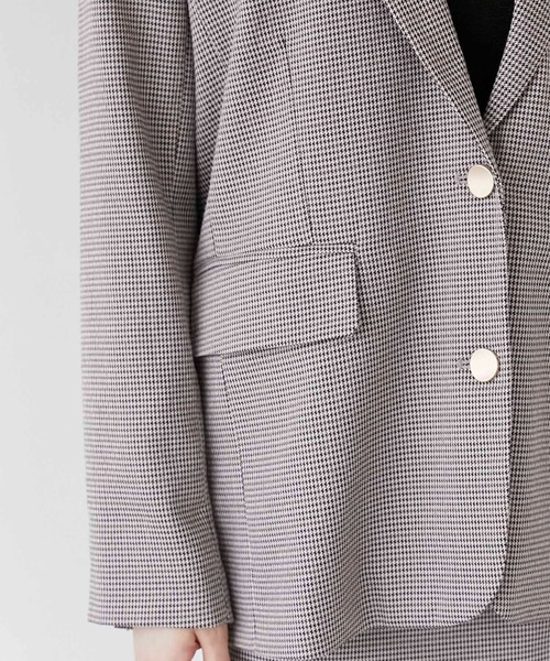 セール】【Luan】CHECK TAILORED JACKET/チェックテーラードジャケット