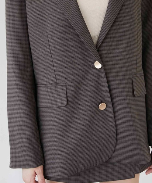 セール】【Luan】CHECK TAILORED JACKET/チェックテーラードジャケット