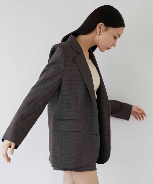 セール】【Luan】CHECK TAILORED JACKET/チェックテーラードジャケット