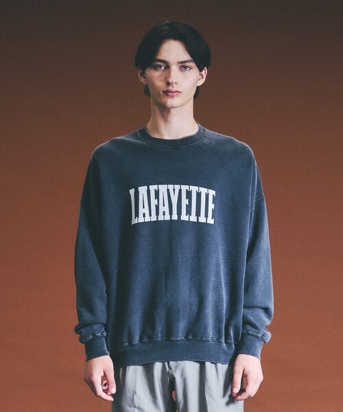 REMI RELIEF（レミレリーフ）の「【REMI RELIEF / レミレリーフ】別注 ロゴプリント スウェット / オーバーサイズ（Tシャツ/カットソー・メンズ・ブラウン/ブラック・M/L）」の9枚目の写真