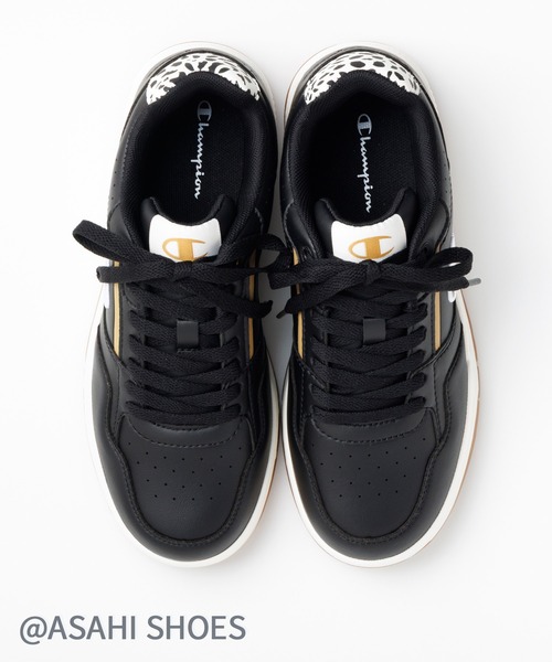 ASAHI SHOES（アサヒシューズ）の「Champion/チャンピオン スニーカー(CPN GB S11868)（スニーカー・レディース・ブラック/ホワイト・22.5cm/23.0cm/23.5cm/24.0cm/24.5cm/25.0cm）」の6枚目の写真