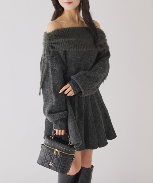 NICE CLAUP オフショルワンピース continuer de NICE CLAUP/オフショルワンピース｜NICE CLAUP