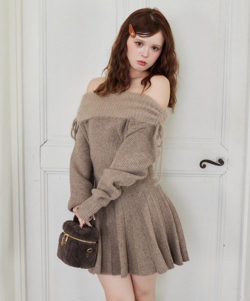 NICE CLAUP オフショルワンピース continuer de NICE CLAUP/オフショルワンピース｜NICE CLAUP