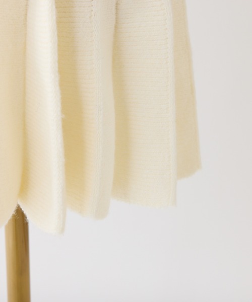 one after another NICE CLAUP（ワンアフターアナザーナイスクラップ）の「オフショルニットワンピース（ワンピース・レディース・アイボリー/ブラック/チャコールグレー/モカ/ライトピンク・SMALL/MEDIUM）」の11枚目の写真