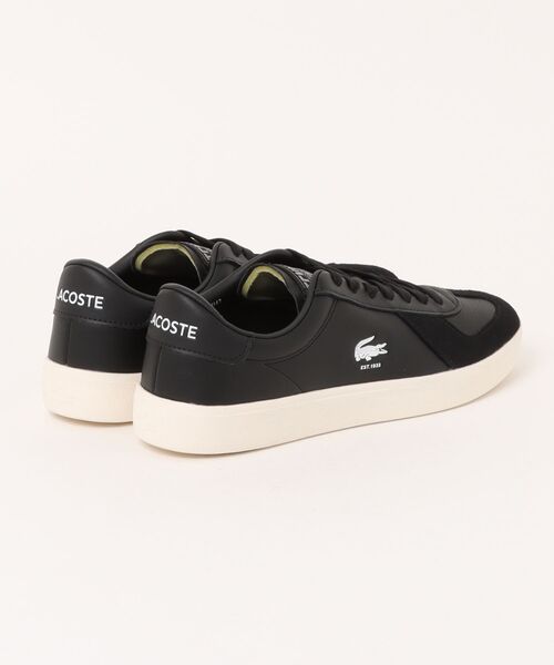 LACOSTE(ラコステ)の「LACOSTE ラコステ BASESHOT PRO 125 3 SMA メンズレザースニーカー(ベースショットプロ1253SMA)(スニーカー・メンズ・ブラック×ホワイト・26.5cm/26.0cm/28.0cm/27.0cm/25.5cm)」の2枚目の写真