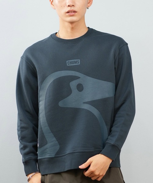 CHUMS(チャムス)の「CHUMS/チャムス スウェット/トレーナー BIG BOOBY CREW TOP CH00-1525(スウェット・メンズ・ネイビー/マルチ/ブラック・M/L/XL/2XL)」の1枚目の写真