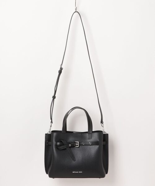 MICHAEL KORS（マイケルコース）の「EMILIA ペブルレザー サッチェル スモール（ハンドバッグ・レディース・ブラック・FREE）」の5枚目の写真