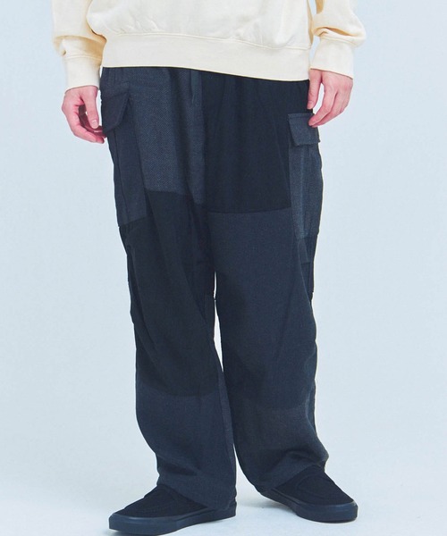 JACKROSE（ジャックローズ）の「BAYCANT AW 3素材ｶｰｺﾞﾊﾟﾝﾂ（カーゴパンツ・メンズ・カーキ/ブラック・XL/L/M）」の2枚目の写真