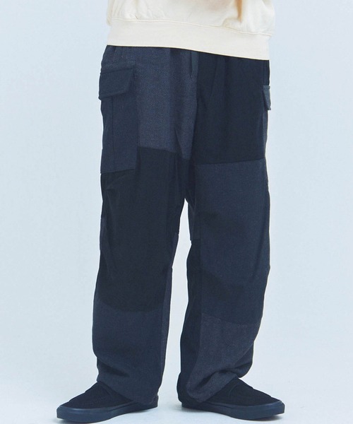 JACKROSE（ジャックローズ）の「BAYCANT AW 3素材ｶｰｺﾞﾊﾟﾝﾂ（カーゴパンツ・メンズ・カーキ/ブラック・XL/L/M）」の4枚目の写真