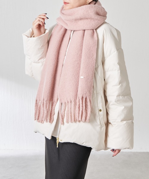 PAPILLONNER（パピヨネ）の「ブークレーマフラー（ストール/ショール・レディース・ブルー/ピンク・FREE）」の2枚目の写真