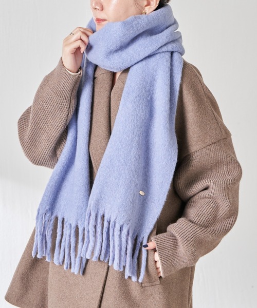 PAPILLONNER（パピヨネ）の「ブークレーマフラー（ストール/ショール・レディース・ブルー/ピンク・FREE）」の3枚目の写真
