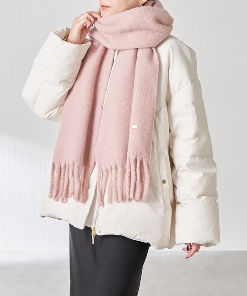 PAPILLONNER（パピヨネ）の「ブークレーマフラー（ストール/ショール・レディース・ブルー/ピンク・FREE）」の5枚目の写真