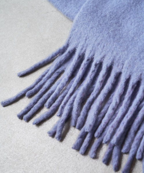 PAPILLONNER（パピヨネ）の「ブークレーマフラー（ストール/ショール・レディース・ブルー/ピンク・FREE）」の7枚目の写真